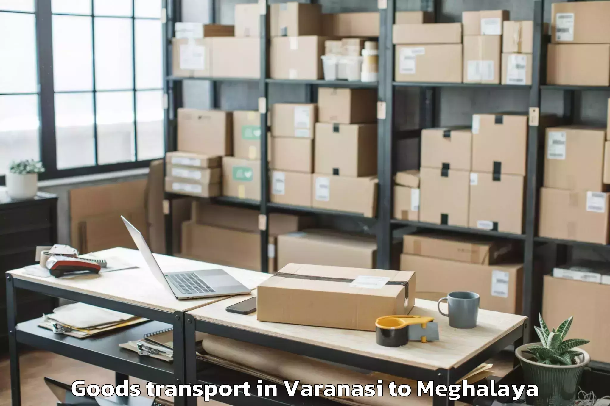 Book Varanasi to Mylliem Goods Transport Online